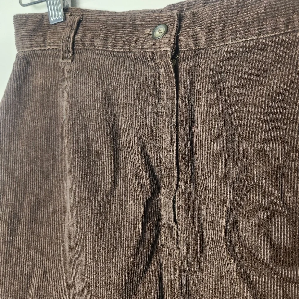 Vintage Y2K Brown Corduroy Skirt Size 10 - Picture 5 of 12